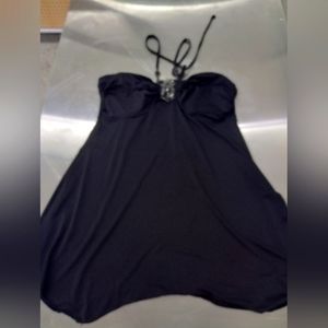 Black flowing scrappy top